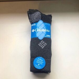 New Columbia Socks Men’s 4-Pack Black & Gray Crew Sock Casual Activewear Outdoor